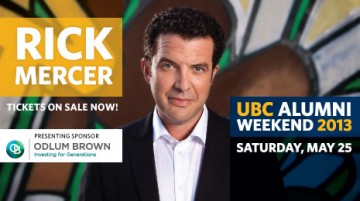 Rick Mercer's hilarious talk will be one of the many activities happening during this month's Alumni Weekend!