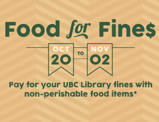 Food for Fines at UBC Library
