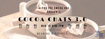 Alpha Phi Omega UBC Presents: Cocoa Chats 3.0
