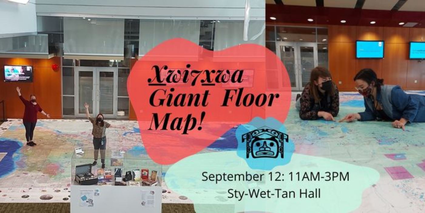 Indigenous Giant Floor Map Event UBCevents