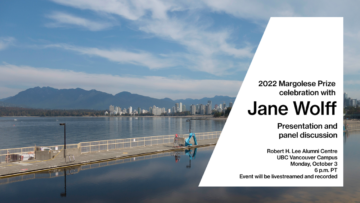 2022 Margolese Prize: Jane Wolff