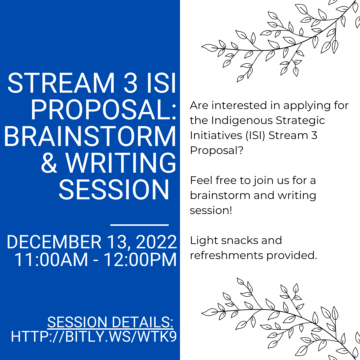 ISI Fund Stream 3 Student Proposals Brainstorm & Writing Session