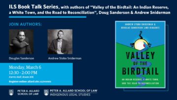 ILS Book Talk Series with authors of “Valley of the Birdtail”, Doug Sanderson & Andrew Sniderman