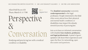 Perspective & Conversation: Studying and practicing law with a medical condition or disability