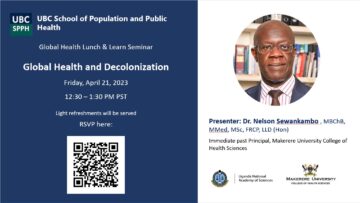Global Health Lunch and Learn: Global Health and Decolonization