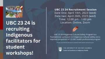 UBC 23 24 Indigenous Facilitator Recruitment Event