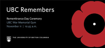 UBC’s Ceremony for Remembrance Day