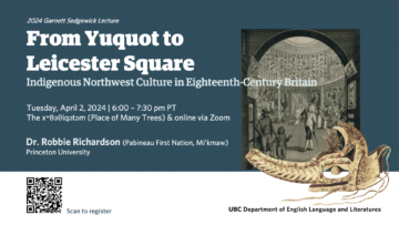 From Yuquot to Leicester Square: Indigenous Northwest Culture in Eighteenth-Century Britain