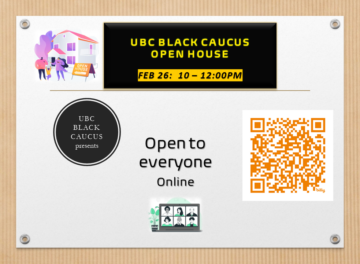 Black History Month event: UBC Black Caucus Open House