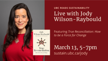 UBC Reads Sustainability with Jody Wilson-Raybould