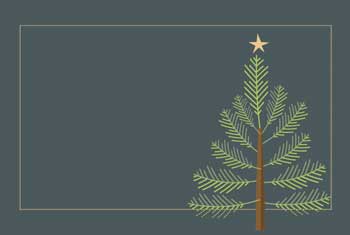 Illustration of a Christmas tree on a grey background