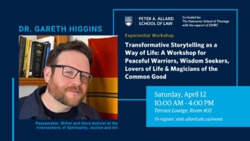 Transformative Storytelling as a Way of Life: A Workshop for Peaceful Warriors, Wisdom Seekers, Lovers of Life & Magicians of the Common Good