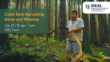 Cedar Bark Harvesting Demo and Weaving